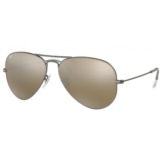 RAYBAN RB3025 029/30 AVIATOR LARGE METAL FLASH LENSES - RAYBAN