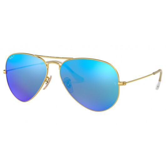 RAYBAN RB3025 112/4L POLARIZED AVIATOR LARGE METAL - RAYBAN