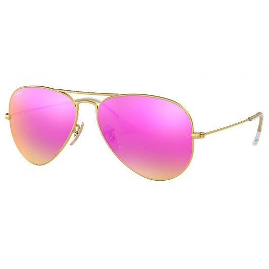 RAYBAN RB3025 112/4T AVIATOR LARGE METAL FLASH LENS - RAYBAN