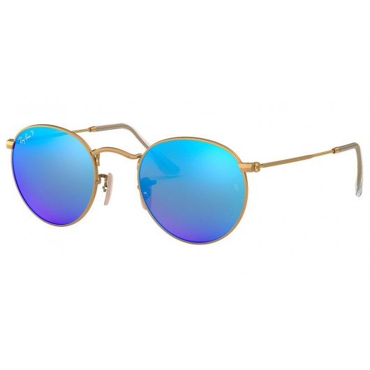 RAYBAN RB3447 112/4L POLARIZED ROUND METAL - RAYBAN