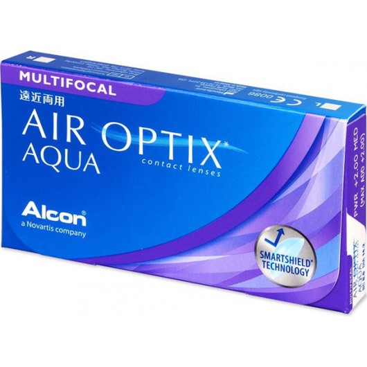 Air Optix Plus HYDRAGLYDE Multifocal Alcon Μηνιαίοι Φακοί Επαφής Mυωπιίας Υπερμετρωπίας Σιλικόνης Υδρογέλης (3 ΦΑΚΟΙ)