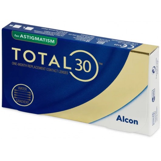 TOTAL 30 ΜΗΝΙΑΙΟΙ ΦΑΚΟΙ ΕΠΑΦΗΣ FOR ASTIGMATISM ΜΕ UV ΜΥΩΠΙΑΣ ΥΠΕΡΜΕΤΡΩΠΙΑΣ 6 ΦΑΚΟΙ