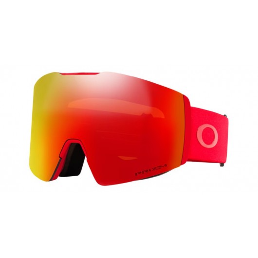 Oakley OO7099-65 Fall Line L Matte redline Prizm snow torch iridium