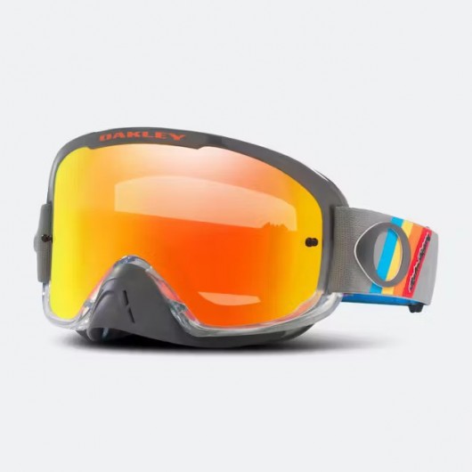 Oakley OO7115 711549 O FRAME 2.0 PRO MX TLD GREY STRIPES FIRE RIDIUM