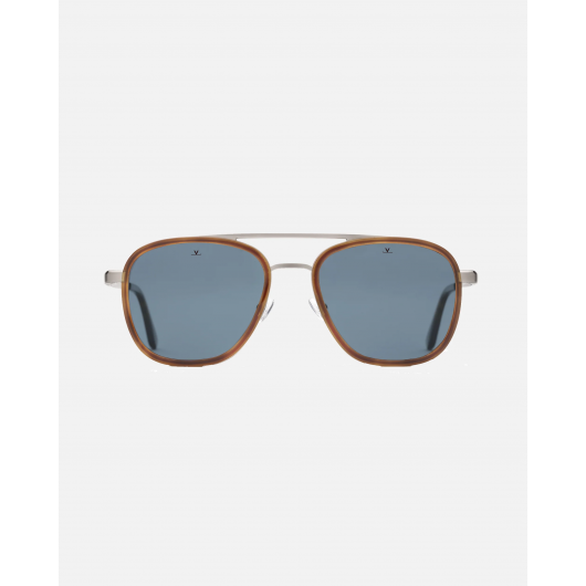 Vuarnet VL 2107 0004 0622 EDGE LARGE Tortoiseshell Flag Blue Polar